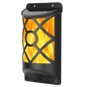 Flame Solar Lights Outdoor 96 LEDs Waterproof Flickering Flame Wall Mount Lamp Auto On Off Flame Solar Lights Outdoor 96 LEDs Waterproof Flickering Flame Wall Mount Lamp Auto On Off